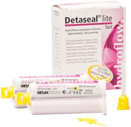 Детасил / Detaseal hydroflow lite Fast set - коррегирующий слой (2*50мл), Detax / Германия